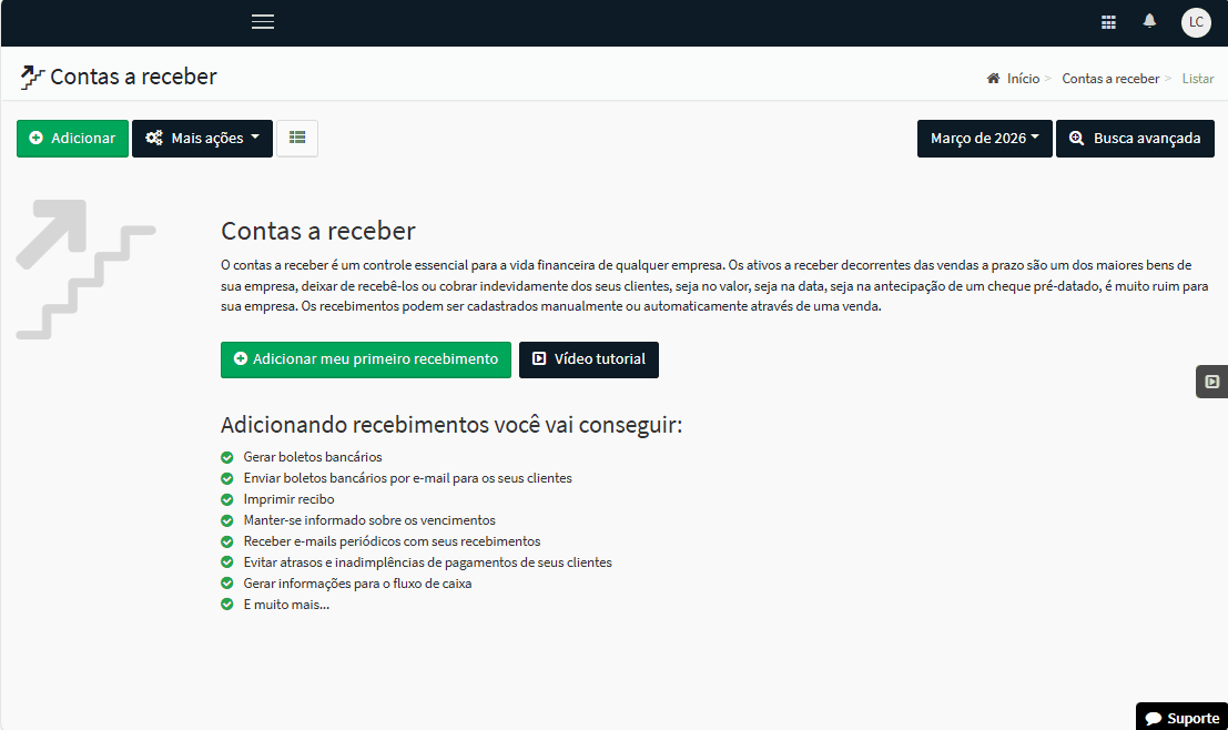 Demonstração de lançamentos com IA